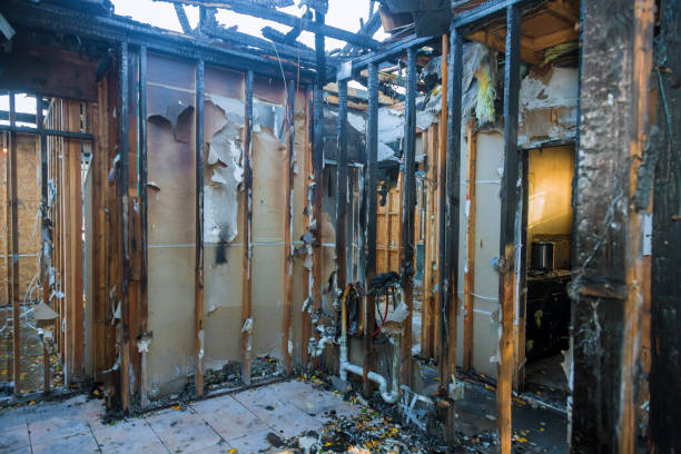 Professional Fire Damage Restoration technician working in Fairmont, MN